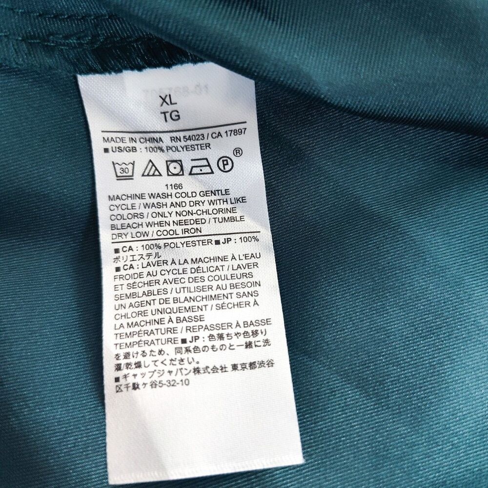 New Banana Republic Teal Silky Twill Slit Maxi Slip Tank Dress Size XL NWT Satin - Picture 14 of 16